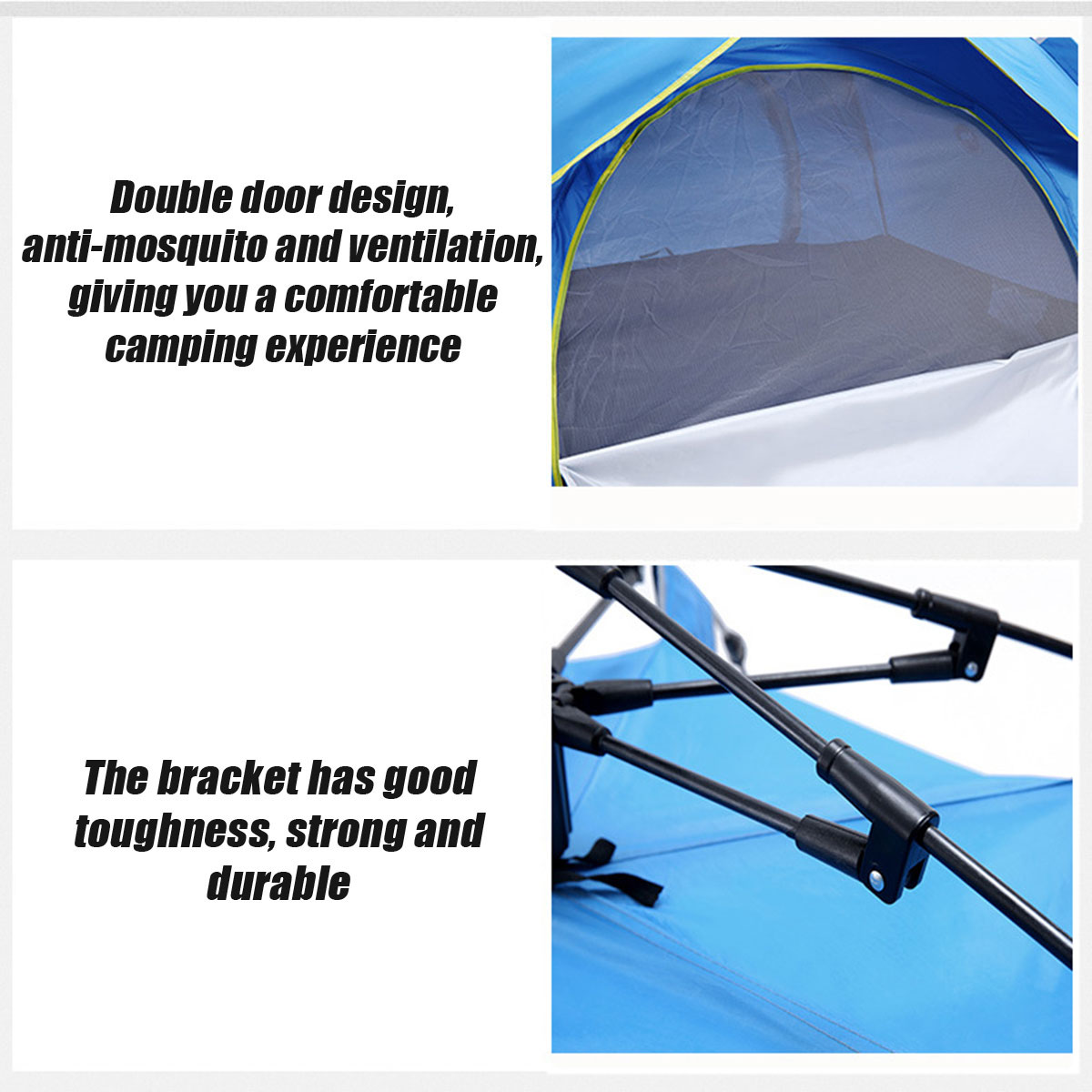Cheap Goat Tents 3 4 Person Automatic Opening up Tent Camping Tent Easy Instant Setup Protable Backpacking for Sun Shelter Travelling Hiking   